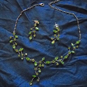 Necklace and earrings